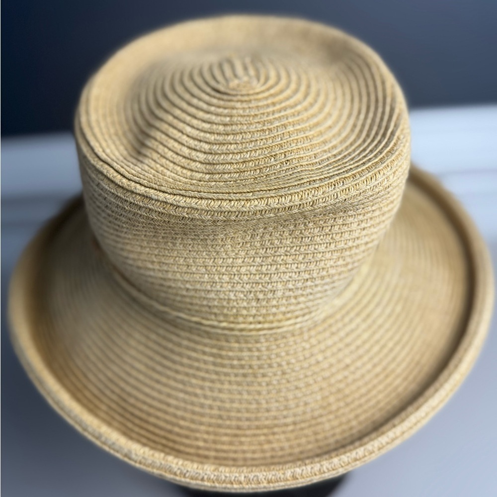 SCALA Collezione tie detail Adjustable Summer Hat - Picture 4 of 7